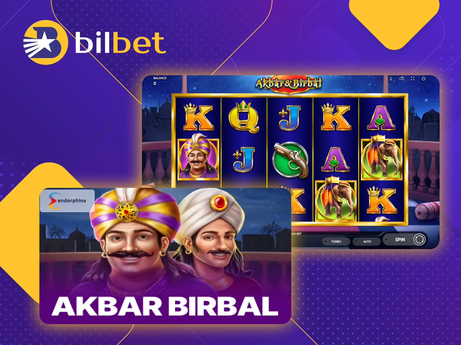 Take your winnings from the Akbar Birbal game at the Bilbet online casino.