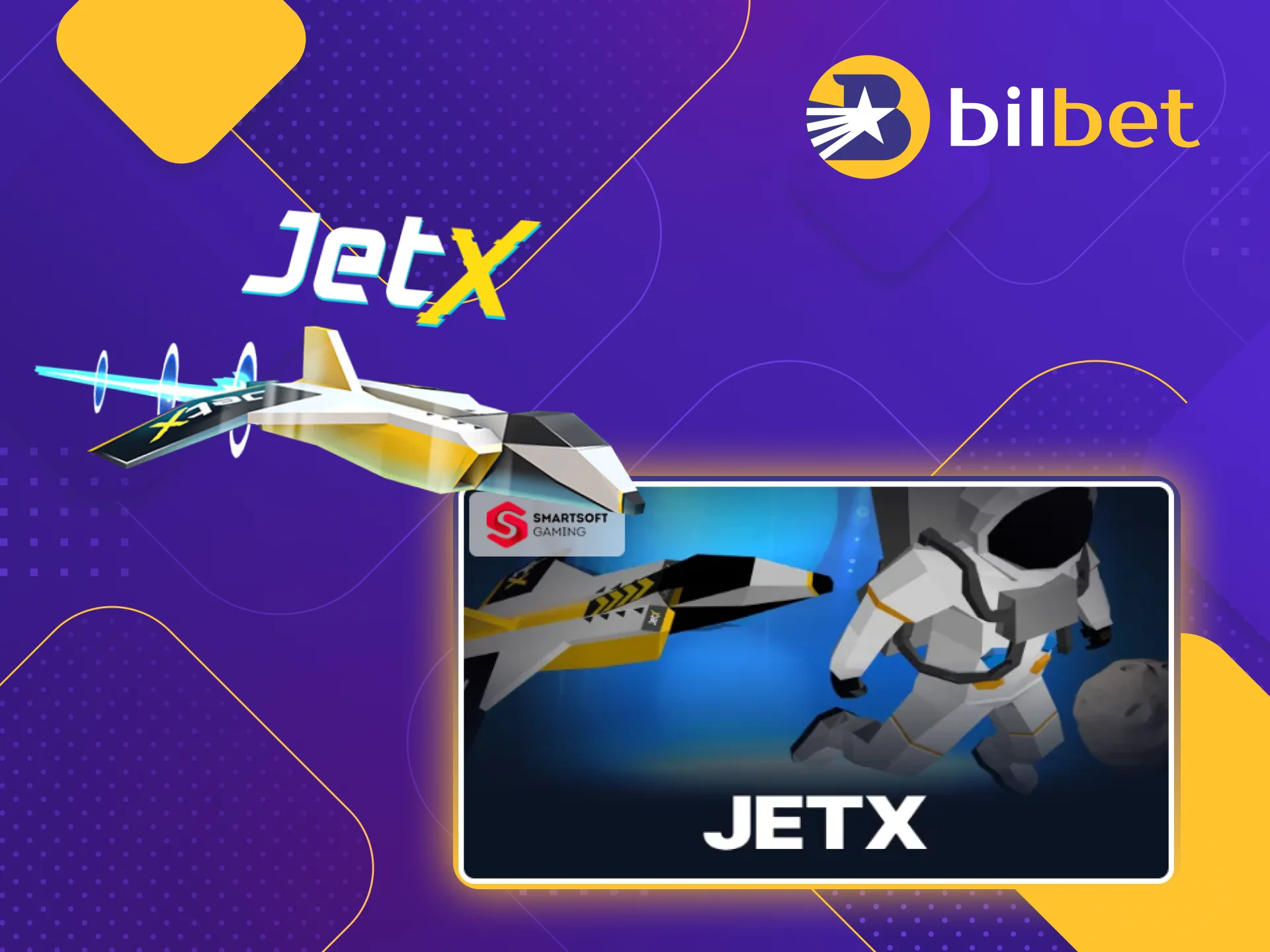 Try your luck at the JetX game on the Bilbet online casino website.