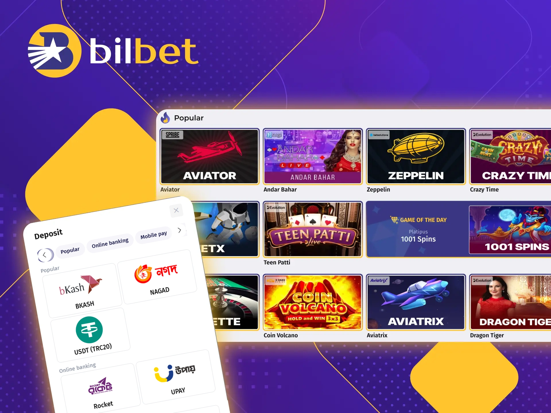 We have prepared step-by-step instructions on how to start playing casino games on the Bilbet online casino website.